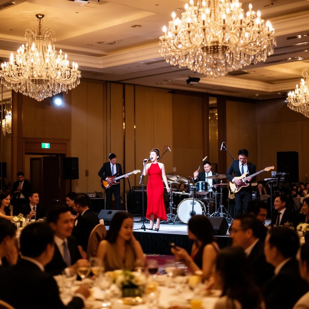 Luxoria Entertainment Bangkok performers on stage at a luxury event in Thailand