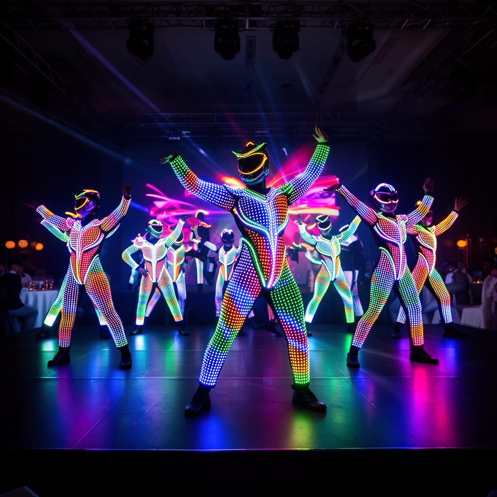 Hire LED glow performers and acts in Bangkok and Thailand