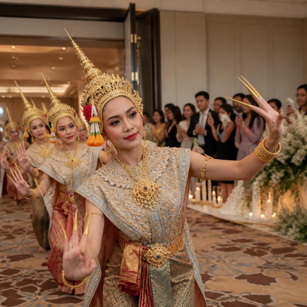 Hire traditional Ram Thai dancers for weddings and galas in Bangkok, Pattaya and Phuket